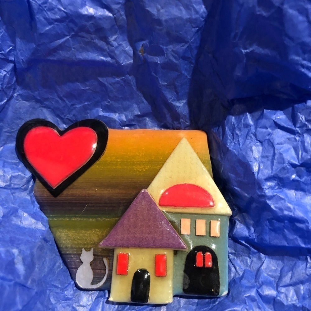 Handmade Vintage Pin #62 artist unknown - Picture 1 of 2